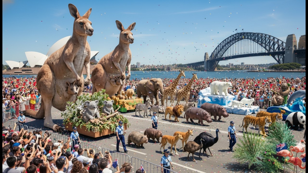 Wildlife Parade 2026 in Australia 🦘 Exotic Animals March Through City Streets | FULL EVENT