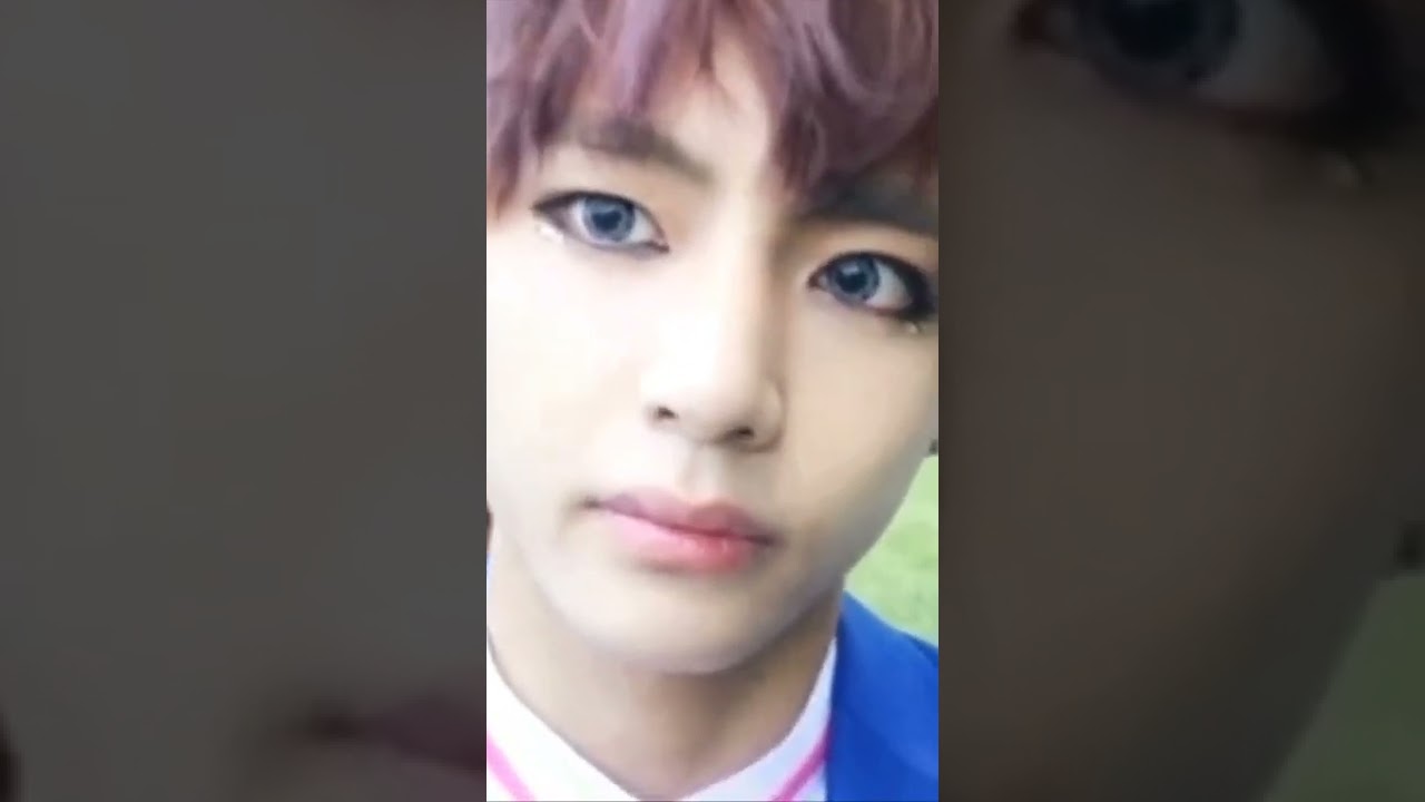 Baby v with blue eyes