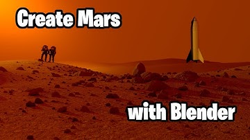 Landing on mars, SpaceX, Blender 3D