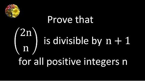Prove that binomial (2n, n) is divisible by n + 1 for all positive integers n (NT-434 )