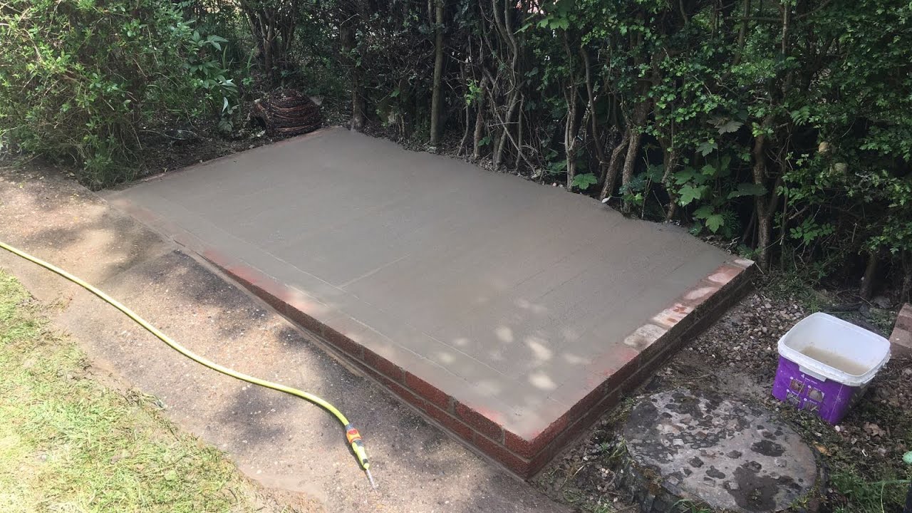 shed base build time lapse by dw brickwork - youtube