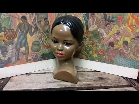 1950s 【Marwal】Hula Bustマーワル社フラバスト 石こう製 Hula Head