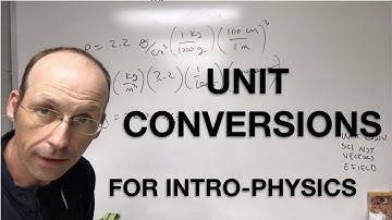 How to convert units in physics class.
