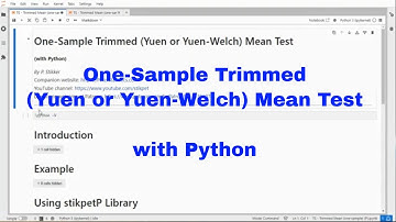 Python - One-Sample Trimmed Mean Test