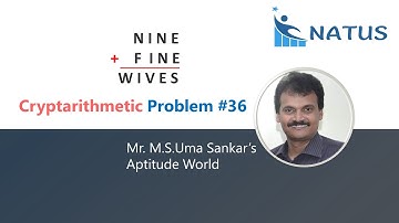 Cryptarithmetic Addition | Problem #36 | NINE+FINE=WIVES