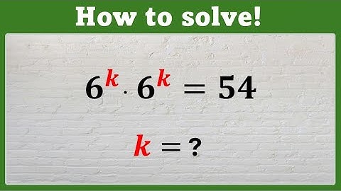 How to solve difficult logarithm problem | find k | Math Olympiad