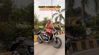 2 REASONS to NOT BUY the Triumph Scrambler 400 X | BikeWale #shorts