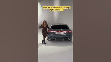 Audi A6 Avant e-tron concept light Show! 💡#shorts #audi #concept #etron