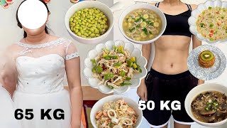 menu diet seminggu | what i eat in a week to lose 15 kg 🍎realistic