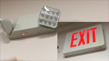Testing Emergency Lights and Exit Signs