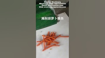 Automatic Feeding Carrot Stick Pushing Cutting Machine