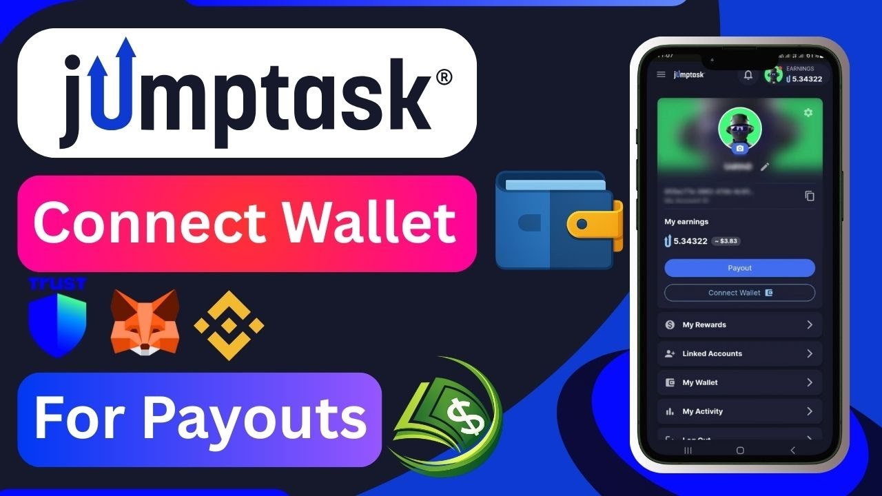 Task Wallet How to Connect a Wallet to Jumptask for Payouts | Step-by-Step Guide ...