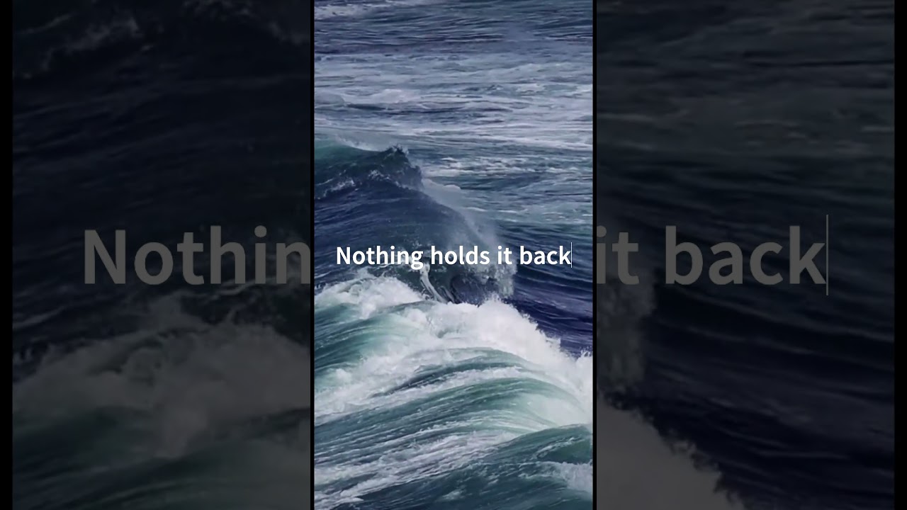 Nothing holds it back 