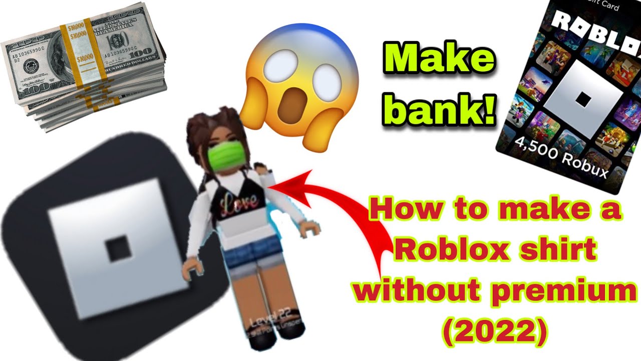 roblox make shirts without premium