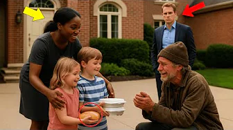 The Millionaire Returned From His Trip… And Froze When He Saw Black Maid With His Kids on the Street