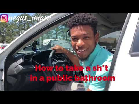 How to take a shit in a public bathroom