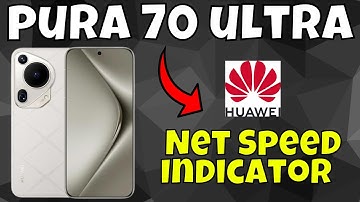 Huawei Pura 70 Ultra Net Speed Indicator || Show internet speed on status bar (Easy Method)