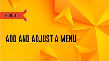 Emaze Tutorial - How to add and adjust a website menu