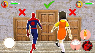 Playing as SpiderMan x Granny x Grandpa x Labubu Game Doll Ballerina Cappuccina in Granny House