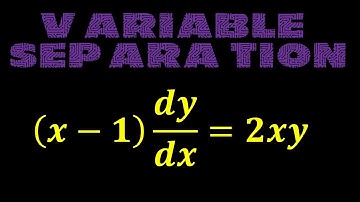 10.7 - Differential Equations | Method of Variable Separation - TYPE III