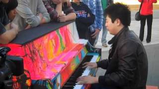 Video thumbnail of "Lang Lang gives impromptu performance for students before Pacific Symphony concert"