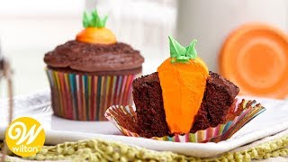 Stay sweet, subscribe: http://s.wilton.com/10vmhuv learn our quick and
easy easter cupcake trick to filling a that looks like carrot when you
cut i...