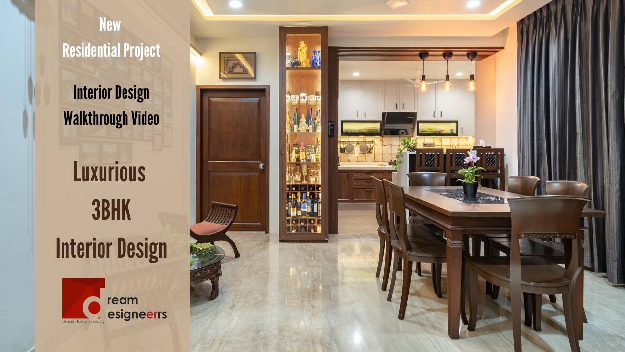 Luxury 3BHK Residential Interior Design Walkthrough|Modern Home ...