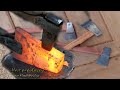 Making Cambodia's most popular ax by blacksmiths and carpenter