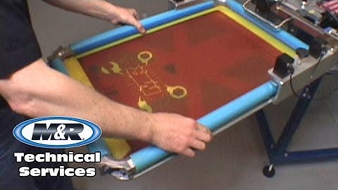 9.  Loading and Aligning Screens on Manual Presses