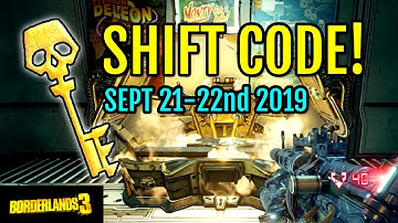 Borderlands 3 SHIFT CODE!! Get a GOLDEN KEY using it before September 22nd