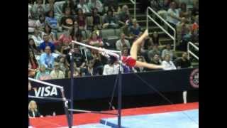 Anna Li's Toe shoot reverse full pirouette into full twisting Tkatchev slow-motion