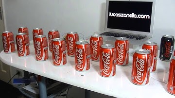 Coke Piano and Launchpad made with Arduino   YouTube