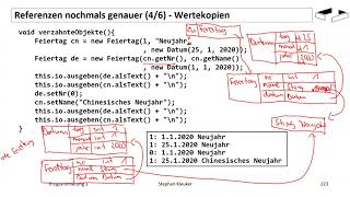 Programmierung 1 - Objektweitergabe 4_4