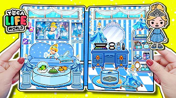 Toca Life World Quiet Book#71 Princess Cinderella House In Quiet Book