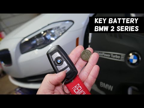 BMW F22 F23 KEY FOB BATTERY REPLACEMENT 218i 220i 228i 230i 235i 218d 220d 225d