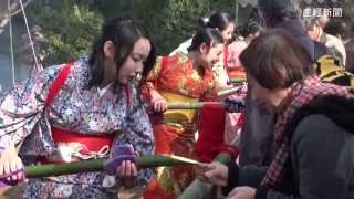 「今年も１年健康に」奈良・大安寺で笹酒祭り