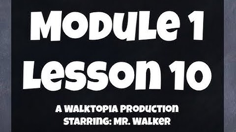 5th Grade: Module 1 - Lesson 10