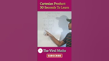 Cartesian Product: 30 Seconds to Learn || jee ||#viral#trending#cartesian#maths #jee