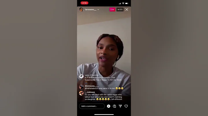 Philly Pilar on IG live beefing with London