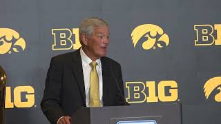 Iowa Head Coach Kirk Ferentz at 2026 Big Ten Media Days
