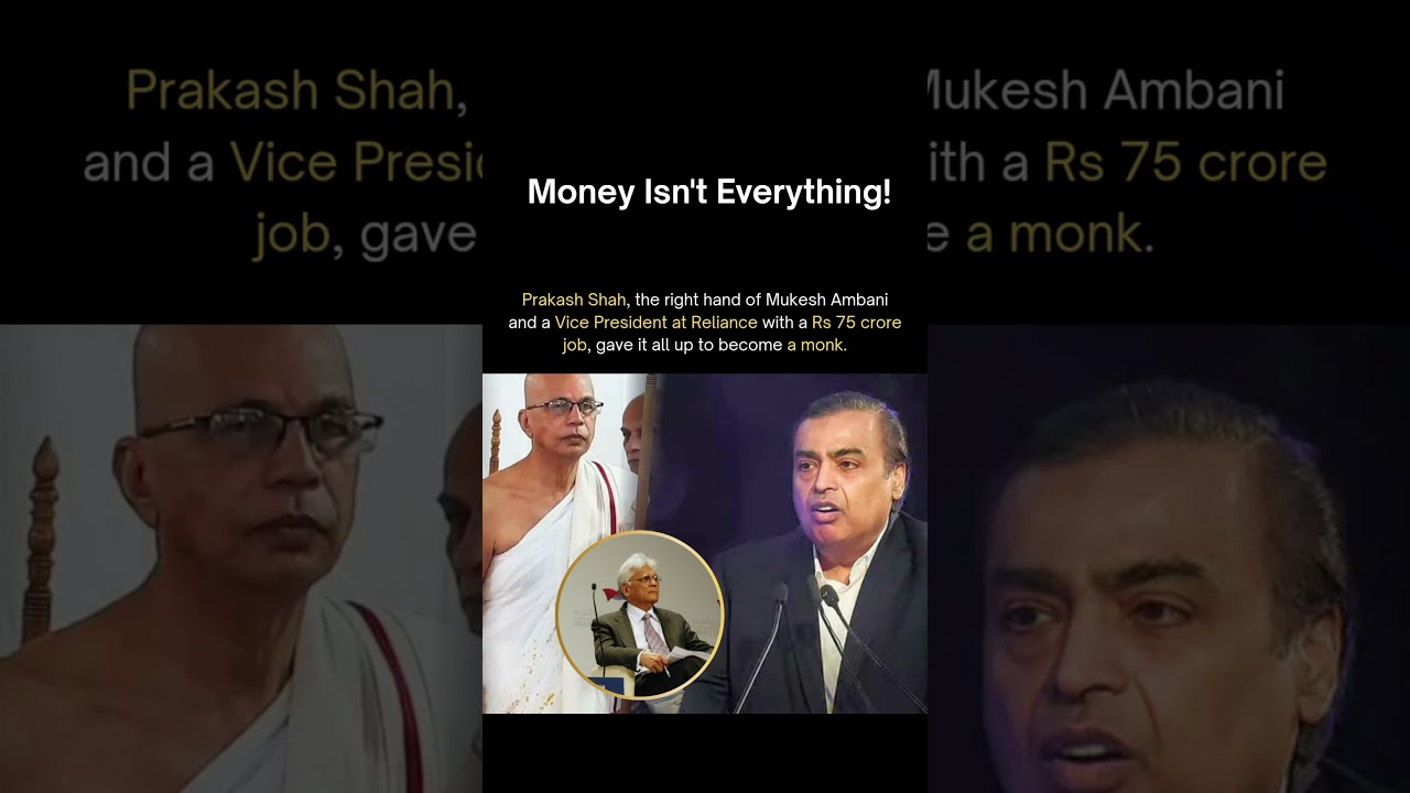 From ₹75 Crore Salary to Monk: Prakash Shah’s Journey 🙏💼 