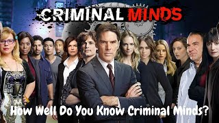 How Well Do You Know Criminal Minds? | Do You Know This Popular TV Show| Quiz screenshot 3