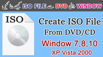 How to Create ISO File From CD/DVD Offline In [ Urdu Hindi ]