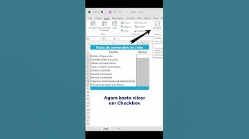 ✅ Crie uma Lista de Tarefas no Excel com Checkbox de Forma Simples e Rápida! #excel #exceltips