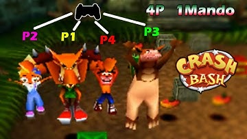 Crash Bash 4 Players  - 1 joypad