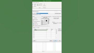 How to set working time in MS Project Pro?  #msproject #oberemokii #microsoftproject
