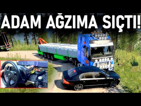 ARABAYLA TRAFİKTE ÇILDIRDIM! (YOL GİTMİYOR) - KİRKENES MADEN YOLU - ETS 2 MP TruckersMP T300RS GT