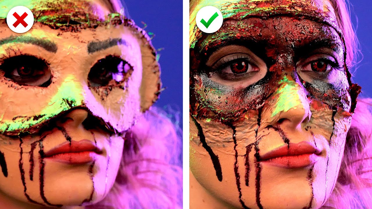 8 Terrifying Last Minute Halloween Makeup Ideas and DIY Costume Designs