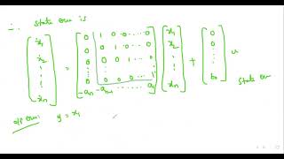 Transfer Function to State Space Model including problems