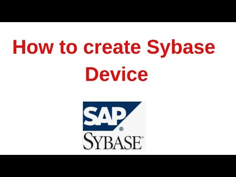 6. Sybase Tutorial: How to create Sybase Device